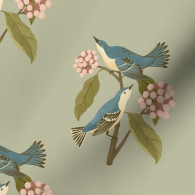 Cerulean Wood Warblers - Large Scale