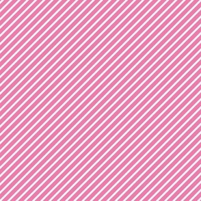 XS - Diagonal Stripes Fuchsia Pink White Retro Vintage 1960s 1970s 1980s