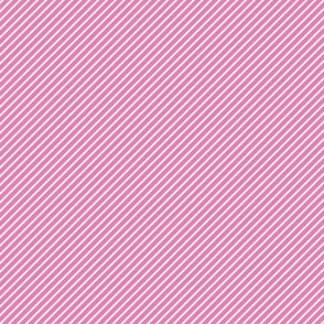 XXS - Diagonal Stripes Fuchsia Pink White Retro Vintage 1960s 1970s 1980s