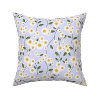Daisy Floral for Spring and Summer in Blue 