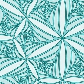 Triangle pattern aqua