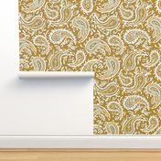 Amara Paisley Goldenrod Yellow Regular Scale