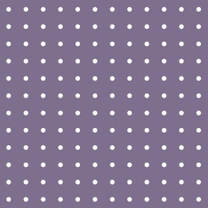 Lavender Purple with Small White Polka Dots Pattern Print