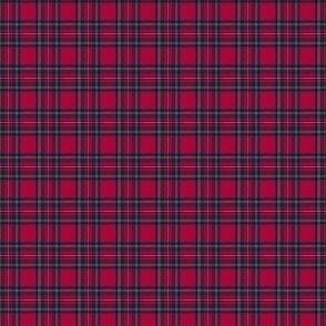 timberjack tartan red, miniature for dolls