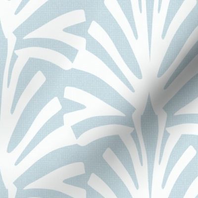Art Deco Abstract Zebra Moth light blue white large 12 wallpaper scale by Pippa Shaw