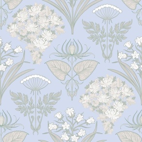  Victorian Flowers powder blue