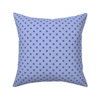 Dark Dotty: Periwinkle Blue Polka Dot, Dotted