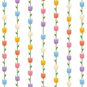 Tulips Garland - Rainbow