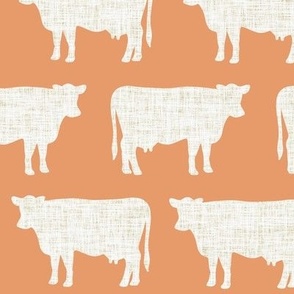 apricot + latte cows
