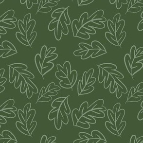 Hand Drawn Green Leaves, Light Green, Dark Green, Leaf Wallpaper, Whimsical Leaves, Green Foliage, Hand Drawn Botanical