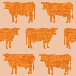 orange ice + orange cows