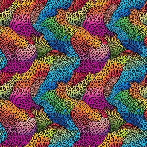 Rainbow Fusion Animal Print