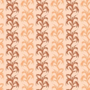 Seaweed stripe peach pink orange brown Regular Scale by Jac Slade