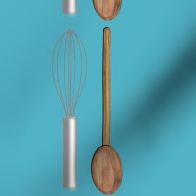 wisk and spoon-aqua
