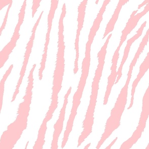 Tiger Stripes White and Pink