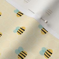Bumble Bees & Honeycomb - Yellow