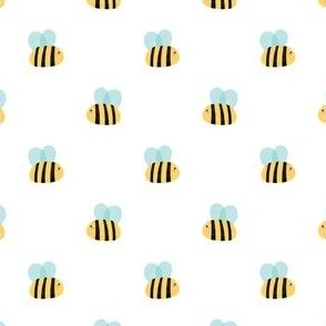 Bumble Bees - White