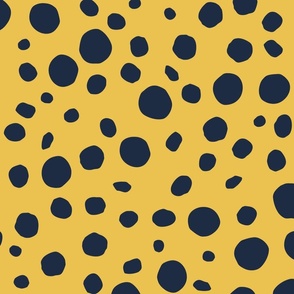Ladybird Spots - Large - Yellow / Navy