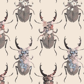 Watercolour Stag Beetle - Medium
