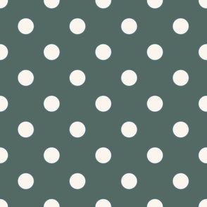 Green Polka Dot Fabric, Wallpaper and Home Decor
