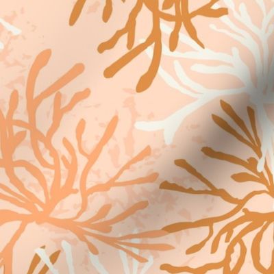 Seaweed swirl apricot orange brown natural Jumbo Scale by Jac Slade
