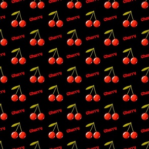 Cherry Red Fabric, Wallpaper and Home Decor