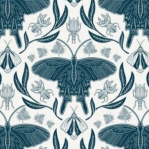 Butterfly and beetles - decorative - medium size