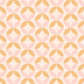 Abstract Pink and Blush Pink Geometric Floral