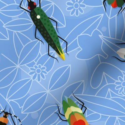 Paper bugs of the crystal forest