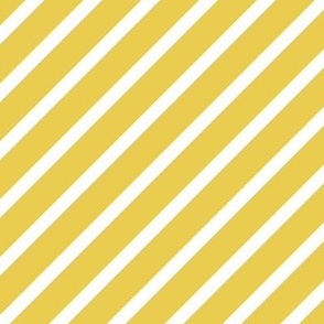 XL - Diagonal Stripes Yellow White Retro Vintage Geometric Classic Cheery Bright