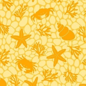 Rockpool Fun - MEDIUM - Light Beach Yellow