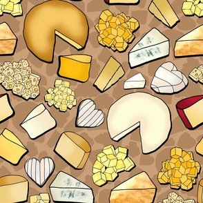 All the Cheese Please (Beige large scale)