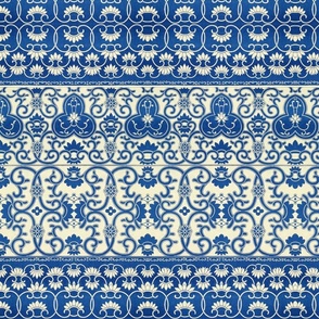 Antiqued And Reconstructed Blue And White Chinoiserie 4- Owen Jones - Examples of Chinese ornament selected from objects in the South Kensington Museum and other collections 1867-3