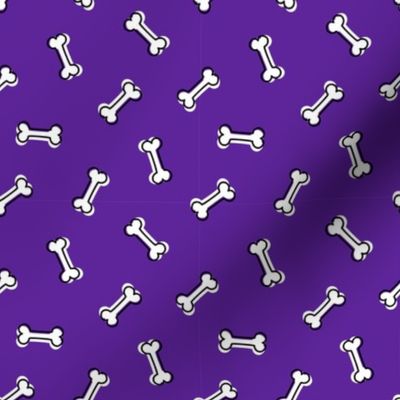 DOG Bone, Cute Dog Bandana, Dog Bone Treat, Dog Bones, Purple and White