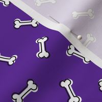 DOG Bone, Cute Dog Bandana, Dog Bone Treat, Dog Bones, Purple and White