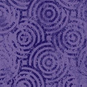 Overlapping Bullseye - Purple