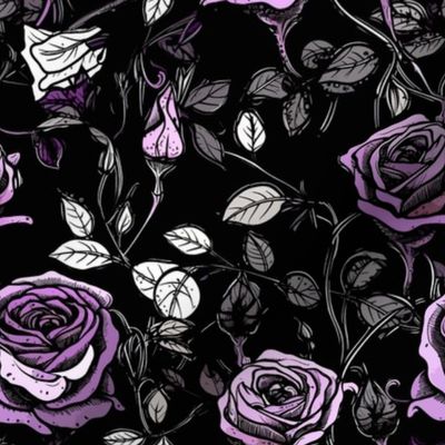 Whimsy Purple Roses