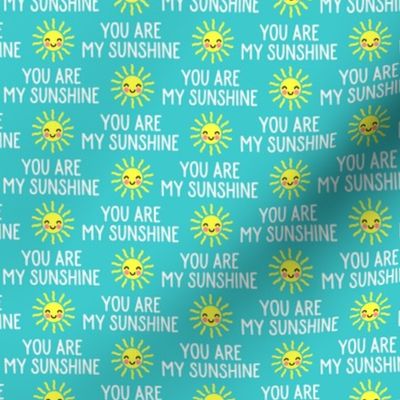 (med scale) You are my sunshine - teal - C23