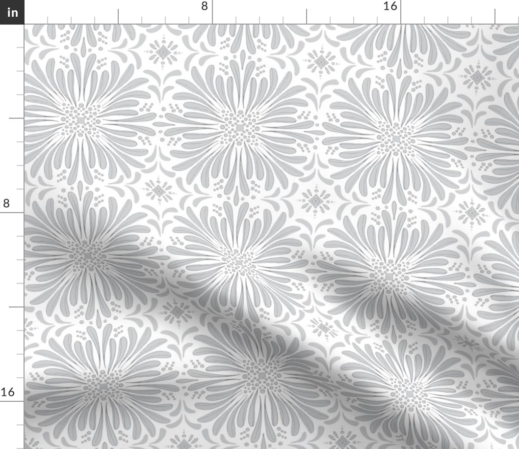 Light Gray and White Artisan Tile