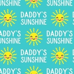 Daddy's Sunshine - sun - teal - C23
