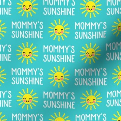 Mommy's Sunshine - sun - teal - C23