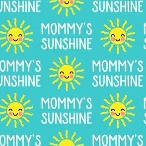 Mommy's Sunshine - sun - teal - C23