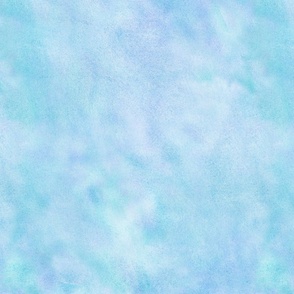 Cloudy Blue Lavendar Mint Watercolor “Solid”