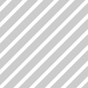 XL - Diagonal Stripes Light Gray White Retro Vintage Classic Neutral