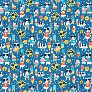 Cool Cats - Blue Small Scale 