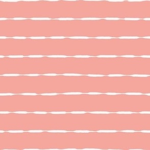 Low Tide Stripe in Sunrise Pink