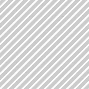 M - Diagonal Stripes Light Gray White Retro Vintage Classic Neutral