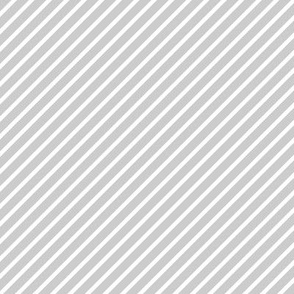 S - Diagonal Stripes Light Gray White Retro Vintage Classic Neutral