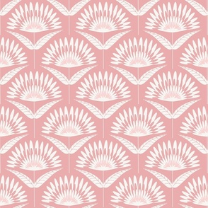 Mod palm fanning floral - Pink