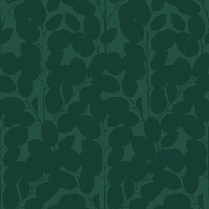 Leaf Silhouette in hunter green - JUMBO